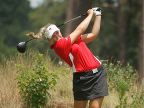 Brooke Henderson shot a 69 Monday to qualify for this week's LPGA event.