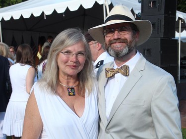 Ulle Baum and her husband, lawyer Doug Baum, at the U.S. Embassy's annual Independence Day party held in Rockcliffe Park on Friday, July 4, 2014.