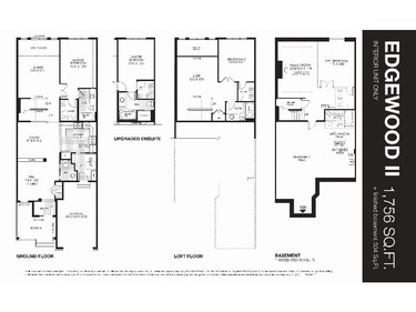 The Edgewood II is 1,756 square feet plus 504 square feet of finished basement space.