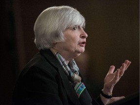 US Federal Reserve Chair Janet L. Yellen listens to a question during a briefing at the Federal Reserve March 19, 2014 in Washington, DC.