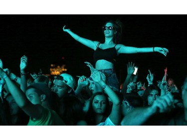 Zedd fans became a writhing mass in front of the main stage on day two of Bluesfest Friday, July 4, 2014 at LeBreton Flats, Ottawa.