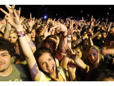 Zedd fans became a writhing mass in front of the main stage on day two of Bluesfest Friday, July 4, 2014 at LeBreton Flats, Ottawa.