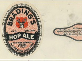 Brading's Old English Hop Ale.