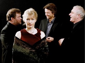 The Brodsky Quartet is Daniel Rowland, violin; Ian Belton, violin; Paul Cassidy, viola; Jacqueline Thomas, cello.