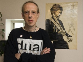 Sean LeBlanc, is a former addict and the founder of Drug User Advocacy League.  (Pat McGrath / Ottawa Citizen)