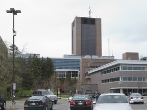 Carleton University's distinctive Dunton Tower.