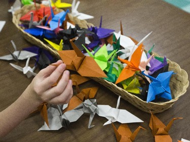 Paper Cranes for Peace is an ongoing project at the Diefenbunker.
