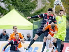 The Ottawa Fury will need efforts like this leap by Drew Beckie, if they want to beat Minnesota this weekend.