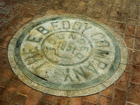 A large round floor tile commemorates the founding of E.B. Eddy. Windmill Developments intends to use it in a public space of its redevelopment of the Domtar lands.