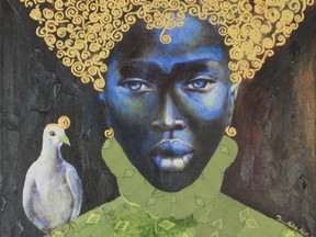Black Queen by Tamara Madden part of Disaporic Transmission exhibit on at the Farah Art Gallery until September 30.