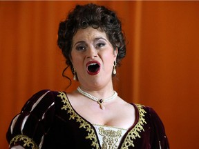 Canadian Soprano Michele Capaldo plays the fiery opera singer Floria Tosca in Opera Lyra's upcoming production.