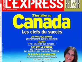 The Canada issue of L'Express Reussir.