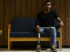 Carleton University PhD student Selvan Mohan is trying to raise money to buy a a new prosthetic leg.