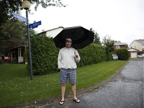 David Downing, who lives on Bernier Terrace in Kanata, is one of several residents on his street who are upset about the proposed placement of a community mailbox across the street from his house.
