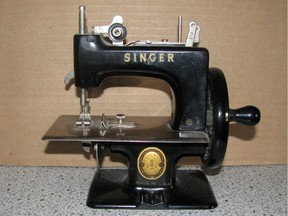 The Singer Sewhandy Model 20 was a child-sized sewing machine that introduced young girls to the brand, likely resulting in them buying adult-sized machines of their own when they grew up.