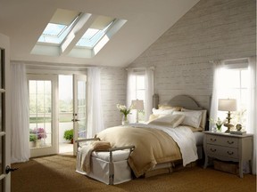 Openable skylights like these make rooms brighter, but they also greatly reduce the need for air conditioning. Leave them open a little bit in upper-storey rooms and central air works much better.