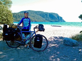 Gatineau resident Jean-Louis Dorego finished a cross-Canada cycling journey in Newfoundland on Monday.