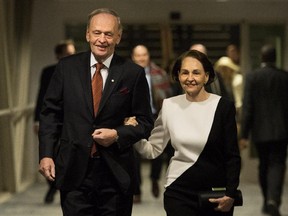 Former Prime Minister of Canada Jean Chretien, shown here at a celebration of his 80th birthday earlier this year, faced his share of threats while in office. Wife Aline, right, confronted an intruder at 24 Sussex Drive on one occasion.