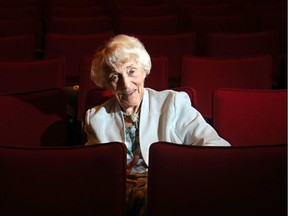 Jeannette Tidman, now 94, has been a patron of Ottawa Little Theatre for more than 30 years.  (Julie Oliver / Ottawa Citizen)