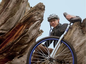 Joseph Boutilier is unicycling across the country to raise awareness about climate change issues.