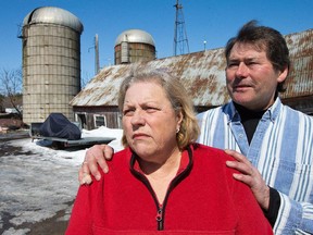 Judy and Dave Nixon lost two barns, livestock and equipment in two fires last March.