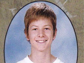 John Maguire is seen in a yearbook photo from the North Grenville District High School yearbook, 2005-2006.