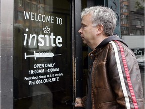 A man enters Insite, Canada's only safe injection site for intravenous drug addicts in Vancouver, in this 2007 file photo.