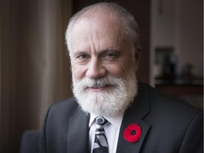 Dr. Louis Hugo Francescutti, head of the Canadian Medical Association, prior to speaking at a symposium on palliative care at the Hotel Marriott in Dorval Thursday, November 7, 2013.