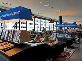 Almere's New Library looks more like a bookstore than a library, with plenty of comfortable reading spots