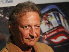 Eugene Melnyk in 2011 with the new scoreboard at what was then Scotiabank Place.