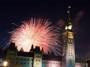 The countdown to Canada's biggest party in recent years is on in the nation's capital.