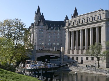OTTAWA, ON: MAY 06, 2013 - Ottawa Conference Centre and Chateau Laurier in Ottawa, May 06, 2013.