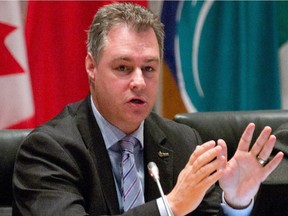 OTTAWA, ONT.: OCTOBER 10, 2012 -- Councillor Mark Taylor during the debate on an Ottawa Casino at the Ottawa City Council meeting at City Hall in Ottawa, Ontario, October 10, 2012.   (Garth Gullekson / The Ottawa Citizen / Postmedia News) (For story by David Reevely, Neco Cockburn and Joanne Chianello) NEGATIVE NO:  110622