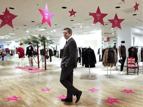 Mark Derbyshire, president of Holt Renfrew, shown here in 2011, thanks Ottawa customers for their years of patronage, but the Sparks Street store will close in January. The Ottawa department store opened in 1942 on Queen Street and moved to its current location on Sparks in 1977.