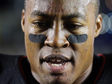 Ottawa's QB Henry Burris during the Ottawa Redblacks Friday night matchup against the Edmonton Eskimos at TD Place in Ottawa, August 15, 2014.