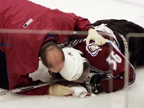 The former Colorado Avalanche forward says memories flood back on each anniversary of March 8, 2004, when he suffered a concussion and three fractured vertebrae after he was punched from behind and jumped on by Todd Bertuzzi of the Vancouver Canucks.
