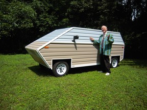 Artist René Price with his vinyl van, one of many projects scheduled to be part of Nuit Blanche Ottawa-Gatineau on Sept. 20. (Photo courtesy the artist)