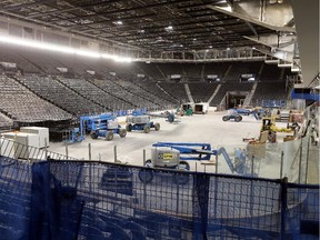 Work to upgrade the Civic Centre continues at TD Place.