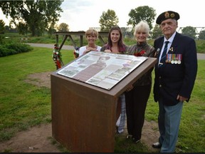 The unveiling of a monument in Holland of an Ottawa soldier who died there in 1945.