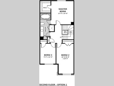 Second floor plan of the Eton.