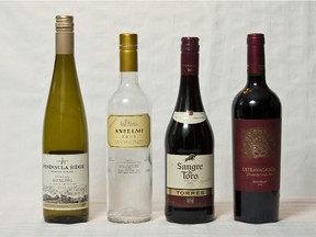 Peninsula Ridge; Anselmi; Torres Sangre de Toro; Trapiche Extravaganza (Pat McGrath / Ottawa Citizen)