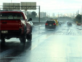 Eastbound lanes of the rebuilt Highway 417 are open.