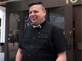 Elliott Youden emerges from the Elgin Street courthouse on June 4 after he was acquitted of a charge of aggravated sexual assault in regard to whether he disclosed his HIV-positive status prior to a sexual encounter in July 2010.