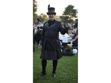 Army captain Lorne Cooper offers up some sweets at the 2014 Harvest Noir picnic.