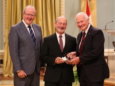 Benedict E. Kachmar receives the 2014 Public Service Award of Excellence 2014 for 60 Years of Service Special Award. In 1954, at the age of 17, Benedict Kachmar began his service to Canada by enlisting in the military. In 1976, he joined the Royal Canadian Mounted Police as a civilian member, and transferred to Public Safety Canada in 1984. Mr. Kachmar's expertise and hard work in the area of information technology have had a significant impact on Canada's security. Three generations of IT specialists have benefited from his expertise in physical security and infrastructure design. Still working to this day, Mr. Kachmar will retire during the 2014-15 fiscal year, after completing 60 years of dedicated public service – a testament to his unfaltering commitment to duty.