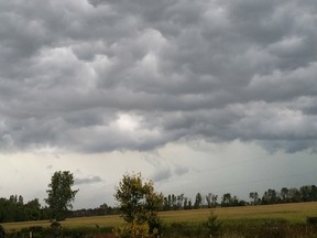 A late afternoon thunderstorm passed through the city on Friday, September 5, 2014.