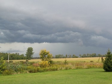A late afternoon thunderstorm passed through the city on Friday, September 5, 2014.