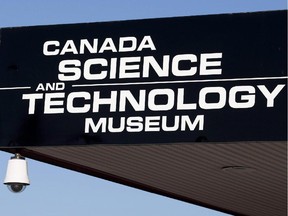 The sign for the Canada Science and Technology museum in Ottawa is seen on Friday, November 12, 2010. One of Ottawa's major museums is closing for an indefinite period due to unacceptable levels of airborne mould.