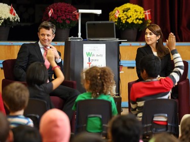 Centennial Public School in Ottawa welcomed their Royal Highnesses the Crown Prince and Crown Princess of Denmark on Wednesday, September 17, 2014.