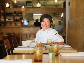 Chef and co-owner of Clover Food and Drink,  West de Castro, in new Bank Street restaurant. (Julie Oliver / Ottawa Citizen)